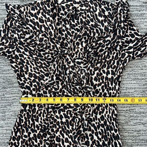 NWT La Double J Long Fancy Dress Leopard in Double Georgette Small - Picture 12 of 16